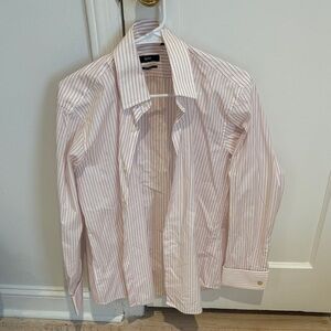 Hugo Boss Light Pink Striped Dress Shirt